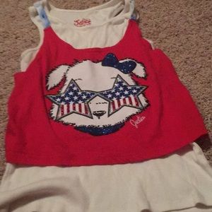 Girls Fourth of July shirt